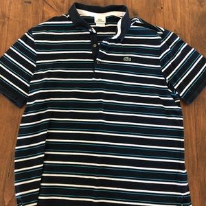 Lacoste men’s striped polo size 7